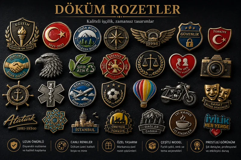 Zamak döküm rozet modelleri